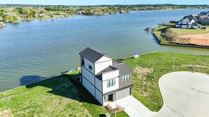 Exterior - Lakefront Home w/ Rooftop Patio, Private Dock, Fire Pit & Outdoor Kitchen (Willis)