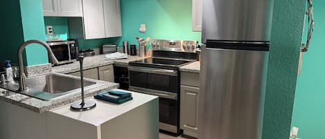 Microwave, oven, stovetop, dishwasher