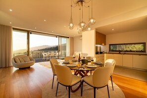 Dining - Heated Infinity Pool Villa • BBQ Bar • Valley Views • Private Hillside Setting (Arco da Calheta)