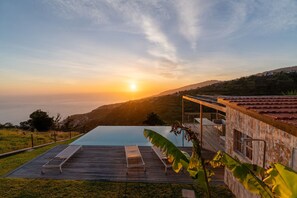 Pool - Heated Infinity Pool Villa • BBQ Bar • Valley Views • Private Hillside Setting (Arco da Calheta)