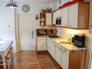 Microwave, oven, dishwasher, high chair