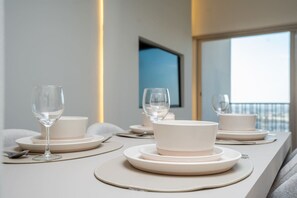 Dining - Modern 1-Bedroom Retreat in MBR City (Dubai)
