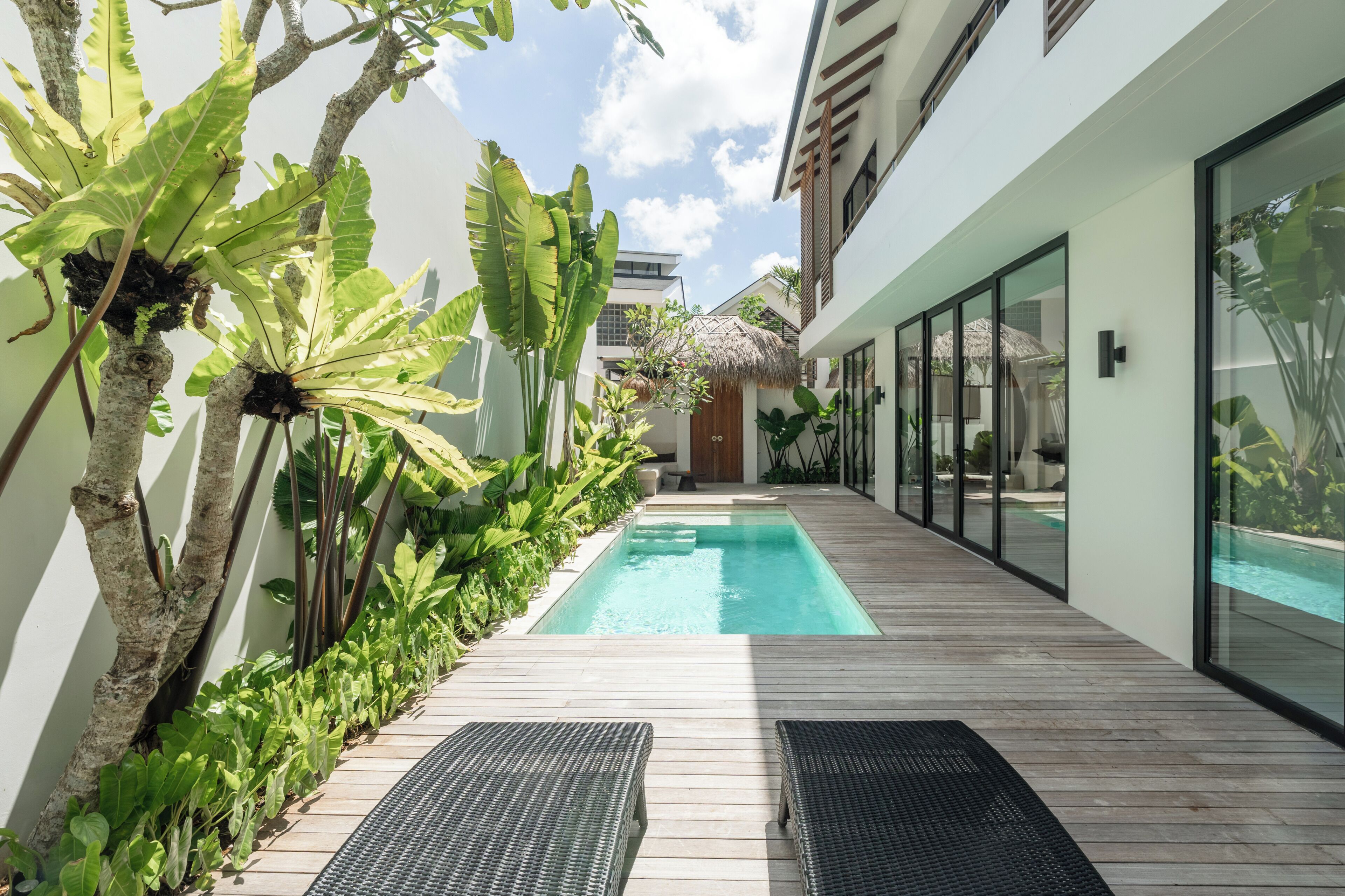 Familienvilla, 3 Schlafzimmer, Nichtraucher, eigener Pool | Pool | 12 Innenpools