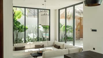 Villa familiar, 3 habitaciones, no fumadores, piscina privada | Interior