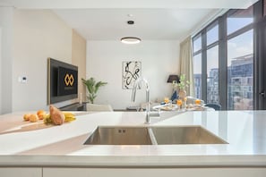 Dining - Modern Designer 2-Bedroom Apartment with City Views (Dubai)