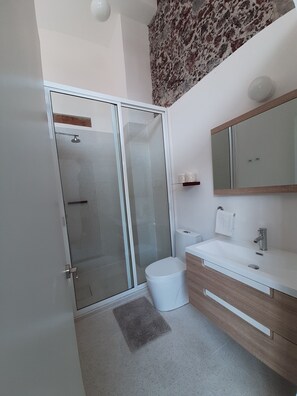 Shower, towels, soap, toilet paper - 101- Full apartment in the historic center of Cdmx comfortable and equipped. (Ciudad de México)