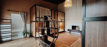 An Nhiên Farm dormitory with bunk beds