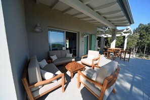 Outdoor dining - Villa Laura - new villa with sea view (Marciana Marina)