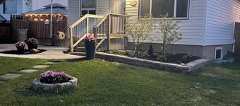 3 bedroom main level home away from Home! Pet friendly with fenced backyard!