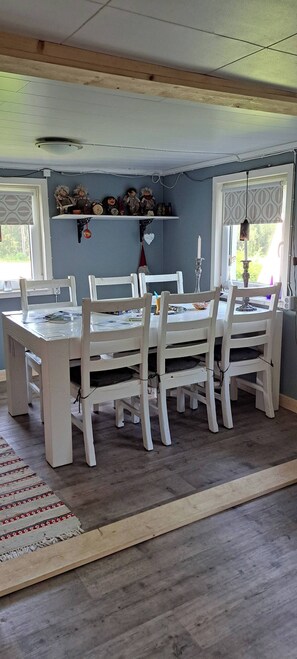 House, 3 Bedrooms, Patio, Garden View | Dining room - Welcome to Lillstugan (Jämshög)