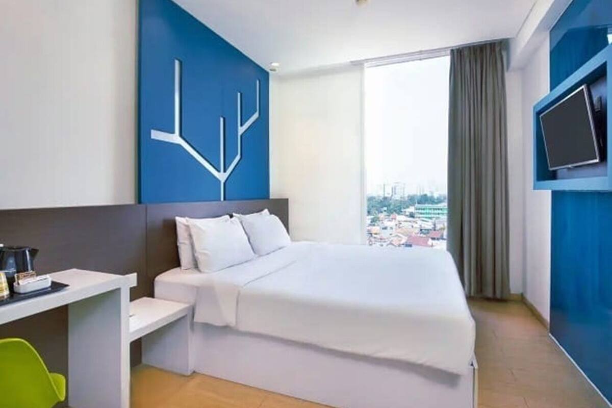 Phòng đôi Deluxe, quang cảnh thành phố | Két bảo mật tại phòng, phòng cách âm 