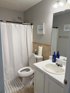 Towels, soap - Modern & Spacious 3-bedroom townhome with AC in friendly Rex (Rex)