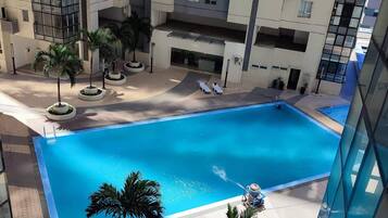 Appartement, 1 slaapkamer, uitzicht op zwembad | Zwembad