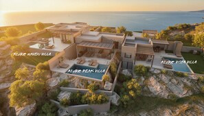 Exterior - Azure Vista Villa, with Pool, SeaViews & PlayTent (Agia Pelagia Heraklion)