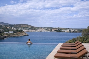 Pool - Azure Vista Villa, with Pool, SeaViews & PlayTent (Agia Pelagia Heraklion)