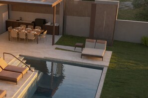 Pool - Azure Vista Villa, with Pool, SeaViews & PlayTent (Agia Pelagia Heraklion)