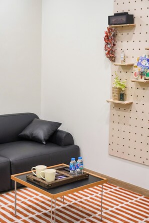 Superior tweepersoonskamer, uitzicht op tuin | Woonruimte