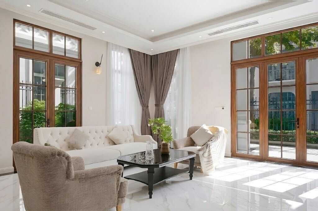 Deluxe Villa, City View | Living room | 450-inch flat-screen TV with satellite channels