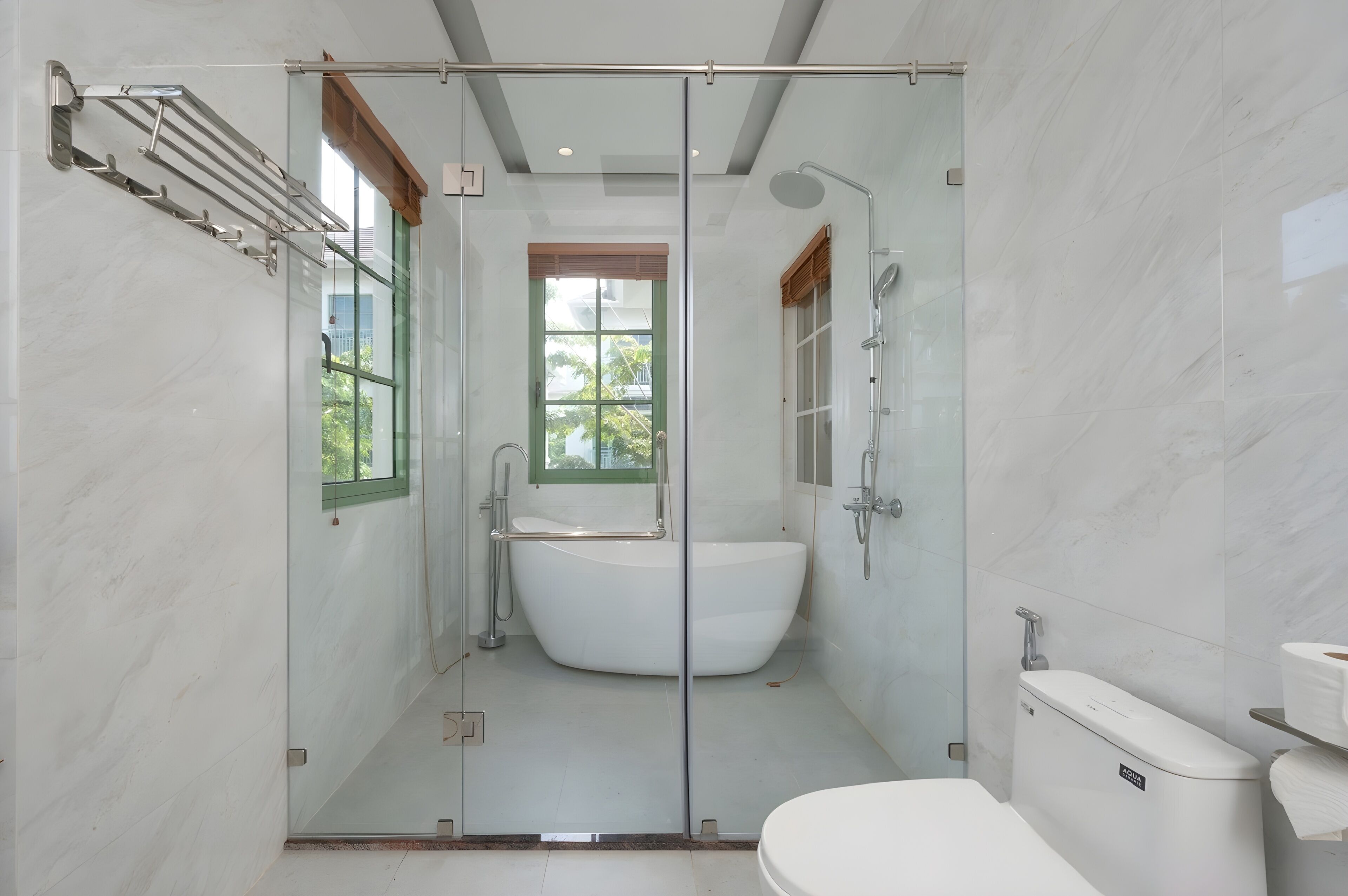 Luxury Villa, City View | Bilik Mandi | Hulu semburan mandi hujan, kelengkapan dandanan diri percuma 