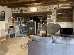 TV, fireplace, ping pong