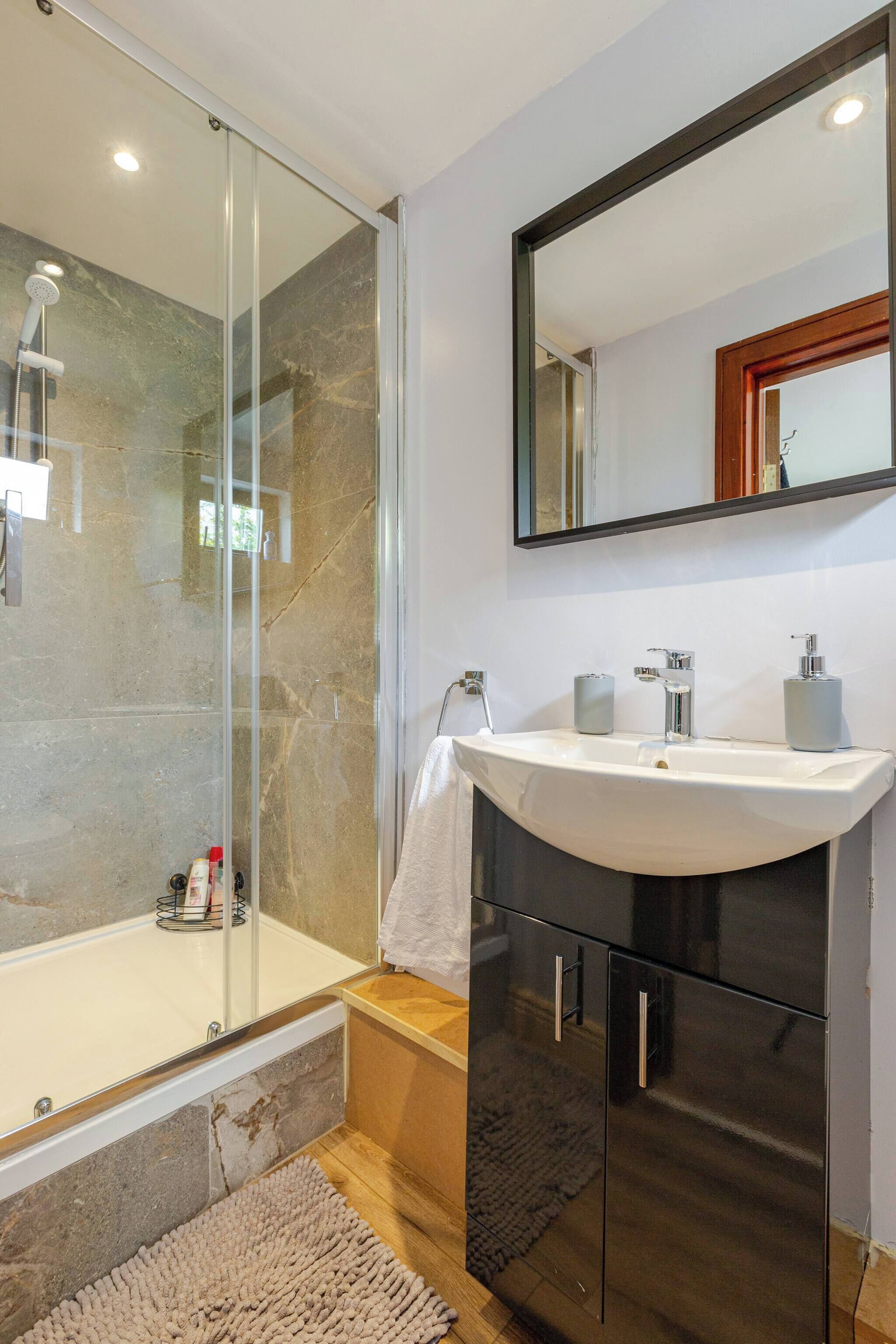 Shower, hair dryer