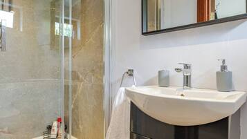 Shower, hair dryer