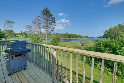 9-Acre Riverfront Home in Milbridge w/ Deck & Yard