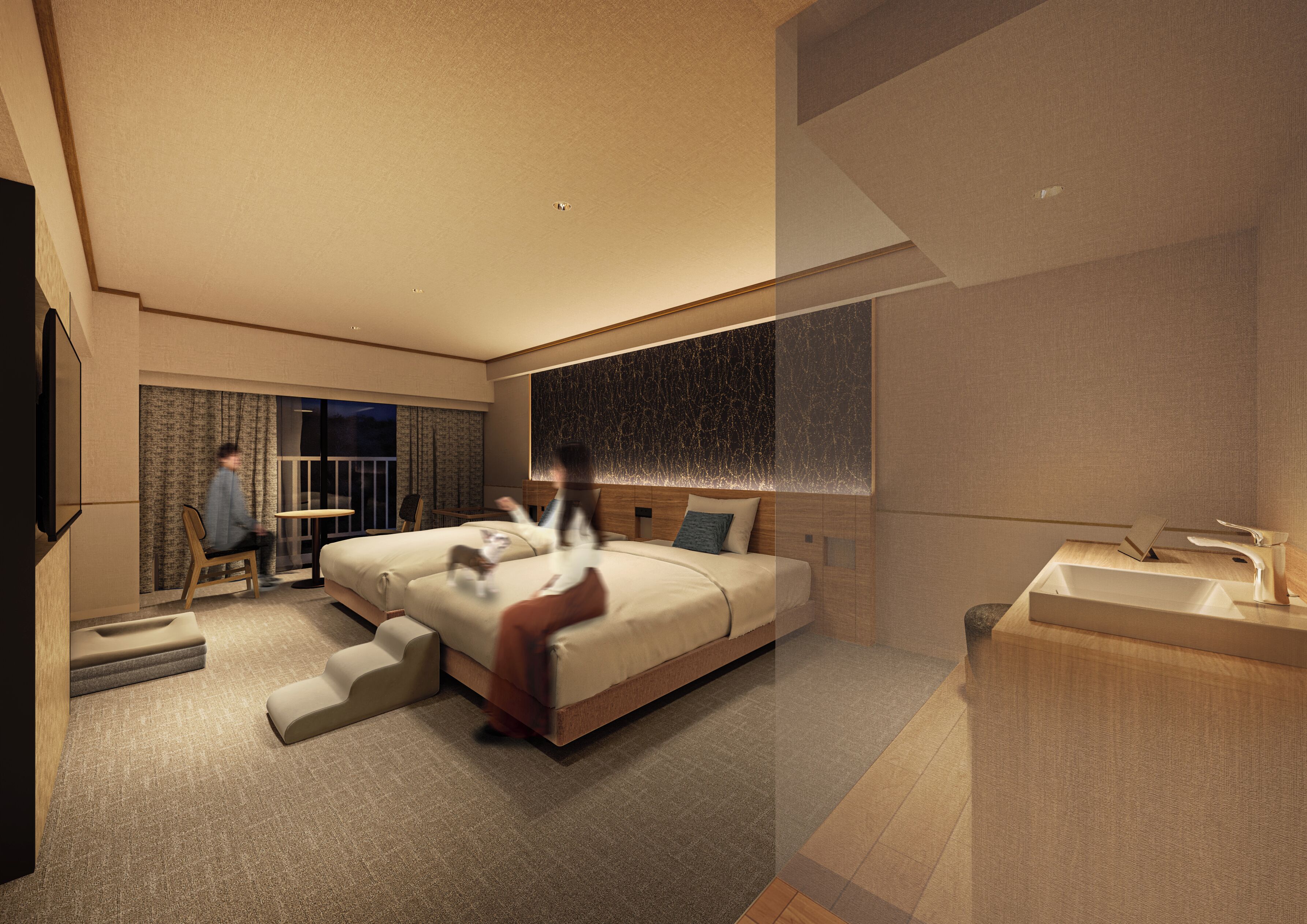 Chambre Standard double, non-fumeur, animaux de compagnie acceptés | Intérieur