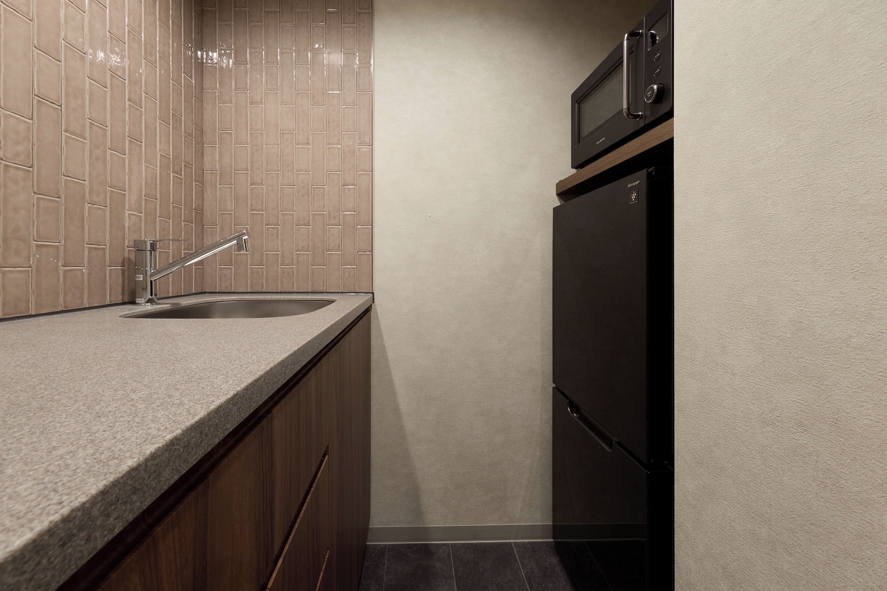 Deluxe Family Room(Triple),Non Smoking | Private kitchen | Fridge, microwave, electric kettle, cookware/dishes/utensils