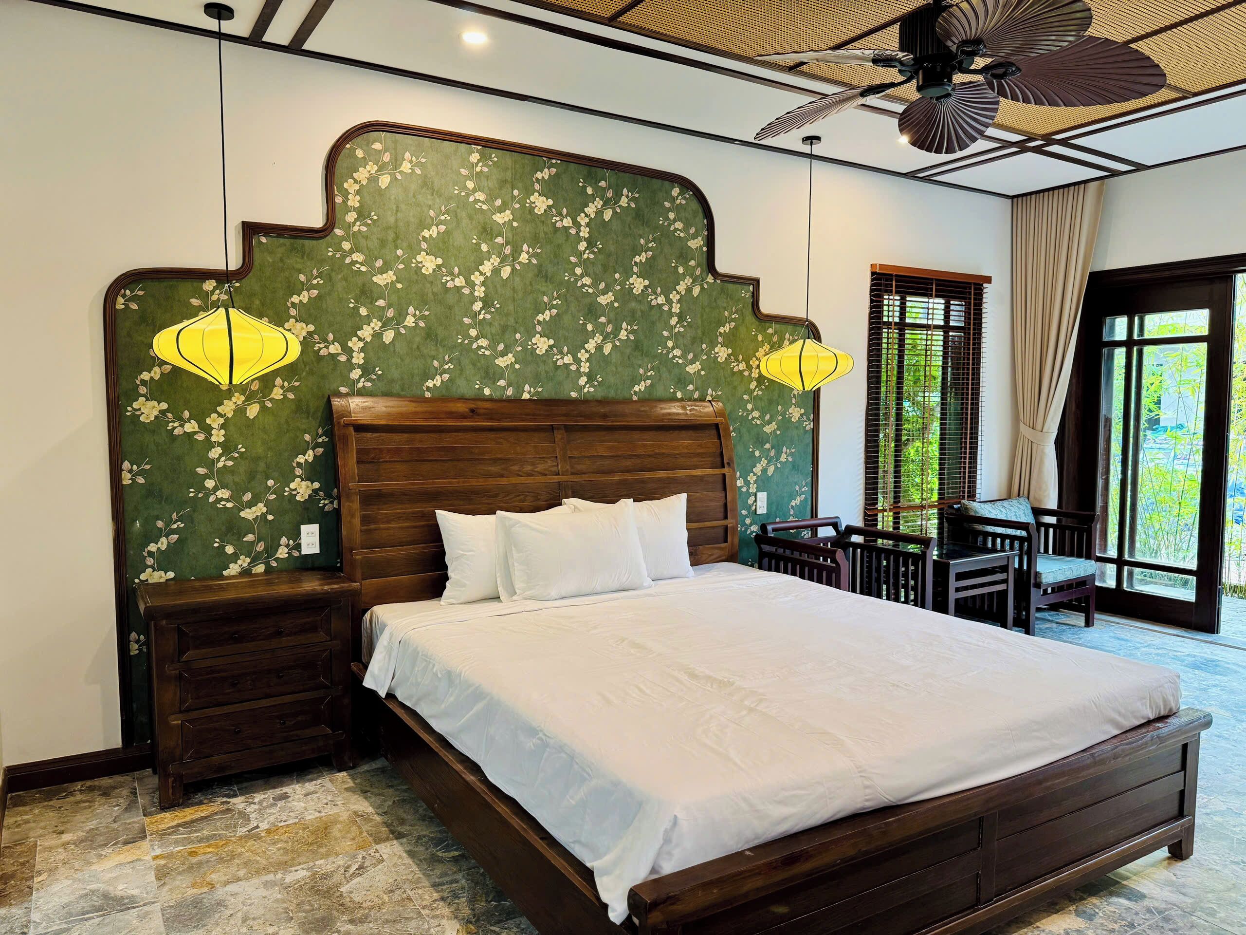 Phòng đôi Deluxe, ban công, quang cảnh vườn