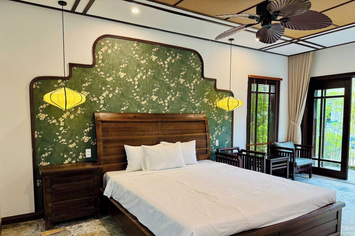 Phòng đôi Deluxe, ban công, quang cảnh vườn