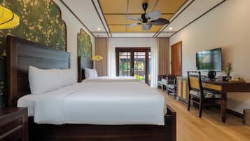 Habitación de lujo doble, balcón, vistas al jardín