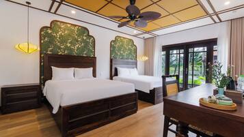 Quarto casal ou duplo luxo, sacada, vista para o rio