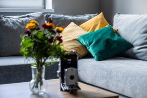 Habitación doble | Área de sala de estar