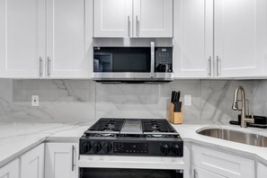 Fridge, microwave, oven, stovetop - Breezy Seaside Escape | 2BR, Free Parking, Steps to Beach (Seaside Heights)