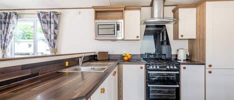 Fridge, oven, stovetop, toaster