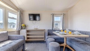 TV - Bronze Caravan with parking & decking (Nairn, Moray Firth, Inverness)