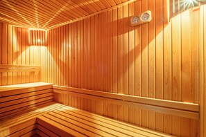 Apartment, Balcony | Sauna