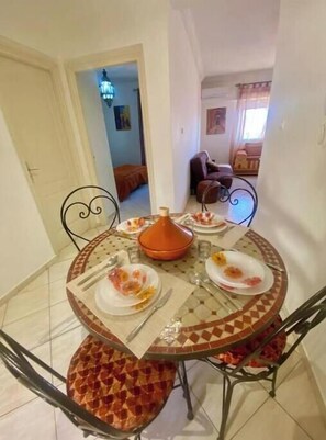 Dining - L'Oranger | Cosy air-conditioned apartment 3 min from the Souk, near Agadir beach (Agadir)