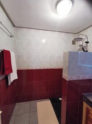 Shower, hair dryer, soap - L'Oranger | Cosy air-conditioned apartment 3 min from the Souk, near Agadir beach (Agadir)