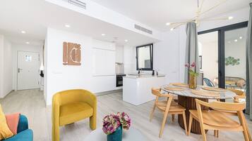 Apartemen Superior, 2 kamar tidur, pemandangan kota | Interior