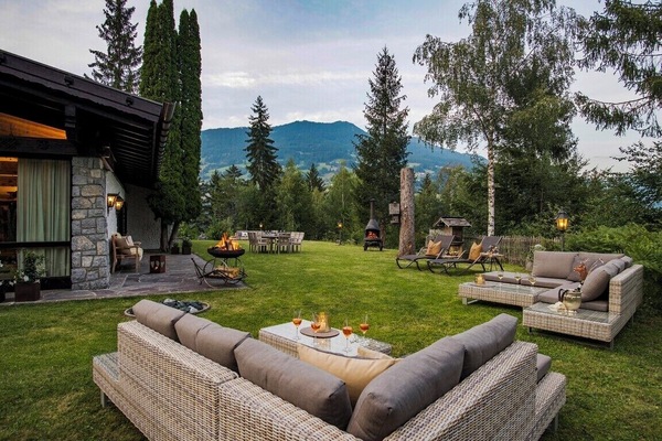 Chalet, 4 Bedrooms, Mountain View | Terrace/patio