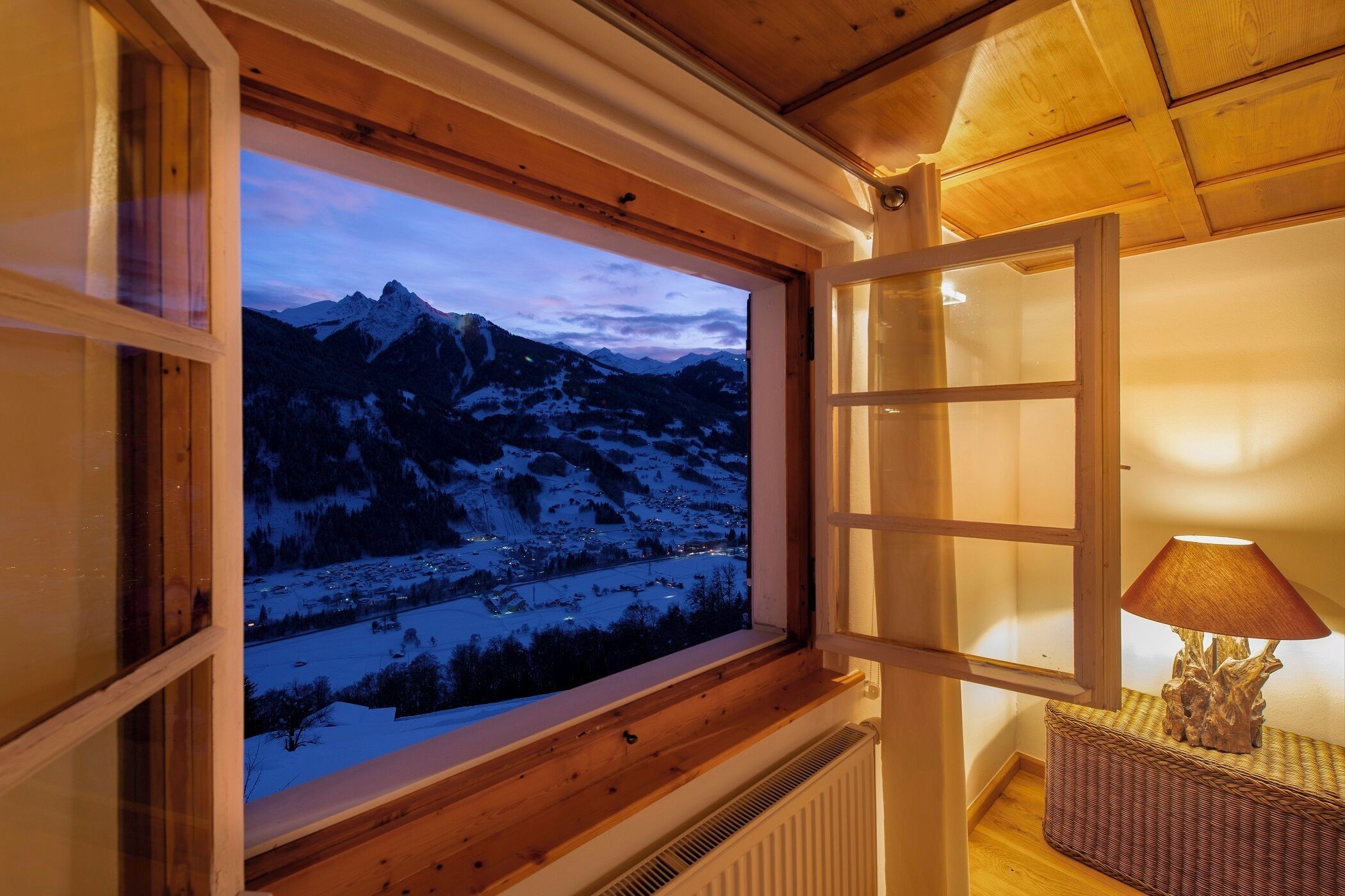 Deluxe-Chalet, Bergblick | Innenbereich