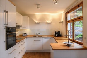 Deluxe-chalet, vuoristonäköala | Yksityinen keittiö
