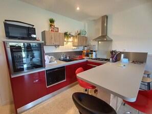 Private kitchen - Ground floor apartment, AC and parking - 4 guests (Argelès-sur-Mer)