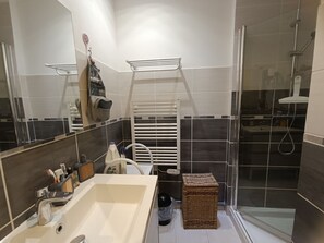 Bathroom - Ground floor apartment, AC and parking - 4 guests (Argelès-sur-Mer)