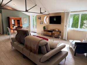 TV, fireplace - Charming lodging, pets welcome - 2 guests (Cour-Cheverny)