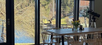 Waterfront villa with private dock & wood-fired sauna in nature reserve