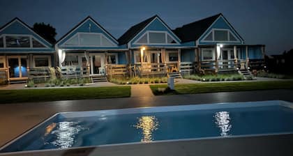 Two-story Holiday Homes, Summer Pool, Sauna