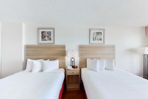 1 bedroom, Internet, bed sheets - Oceanfront 8th Floor Room | 2 Queen Beds | Kitchen | Dog Friendly (Myrtle Beach)